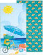 Kentia Float Kinder-Strandtuch Hellblau 140x70cm