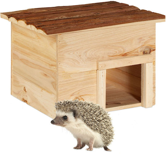 Wooden Hedgehog House 22.5 X 32 X 27 Cm