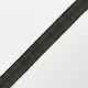 Acrylic Striped Ribbon Dark Brown Gray Cypress Center 2 Cm Meter