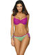 Set Bikini με Ελαφριά Ενίσχυση Πουά Fuchsia