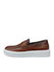 Δερμάτινα Ανδρικά Loafers σε Καφέ Χρώμα