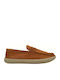 Men's Leather Boat Shoes Tabac Brown