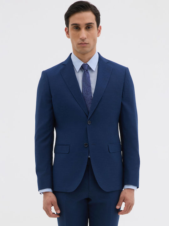Men's Suit Jacket Slim Fit Blue