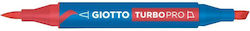 Giotto Turbo Pro Markere Culoare Full Face Roșii Giotto Turbo Pro Markere Culoare Full Face Roșii