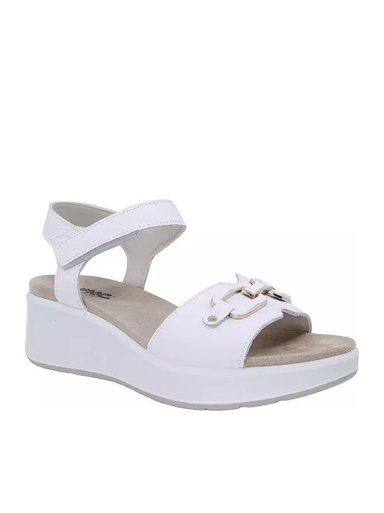 Imac Anatomic Women's Leather Platform Shoes White