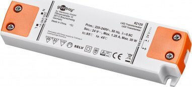 Goobay LED трансформатор 24 V DC DC 30 W 62120