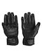 Winter Herren Motorradhandschuhe Leder Wasserdicht Schwarz