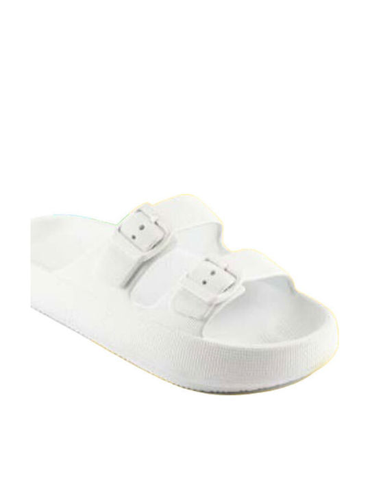 Fly Flot Damen Clogs Weiß