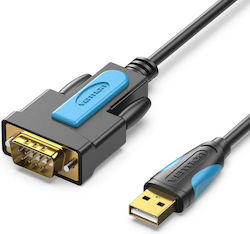 Vention Cablu USB-A la RS232 cu 9 pini de sex masculin 1m (VAS-C02-B100) 1buc