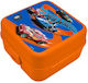 Πλαστικό Παιδικό Δοχείο Φαγητού Hot Wheels Πολύχρωμο 14 x 14 x 8εκ.