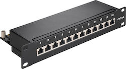 Goobay Cat 6a 10 Inch 25.4 Cm Patch Panel 12 So...