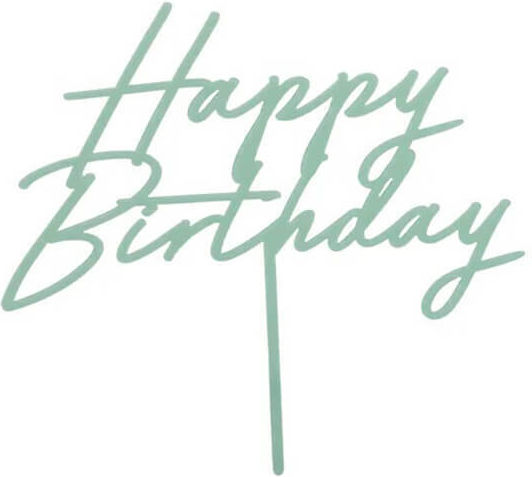 PartyDeco ''happy Birthday'' Διακοσμητικό για Τούρτα