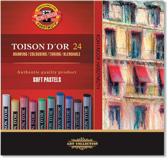 Dry Pastels Toison D' 24 Colours Koh-i-noor