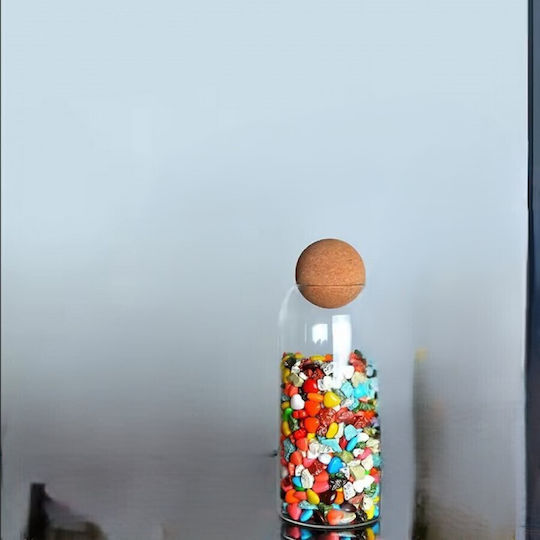 Etoile Vase Allgemeine Verwendung mit Deckel Glas Transparent 1200ml