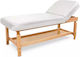 Quirumed Bett Massage und Physiotherapie Weiß aus Holz 185x76cm.