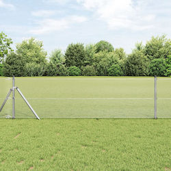 vidaXL Plasă de sârmă Galvanizat Argintiu 0.8x50m