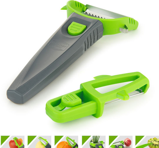 Borner Schäler-Set Für Obst Gemüse 3 Stück Grün Grau