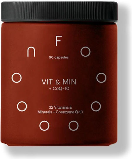 Amhes Fooon VIT & MIN + CoQ-10 Multivitamin for Energy, Immune System Boost & the Hair 90 caps