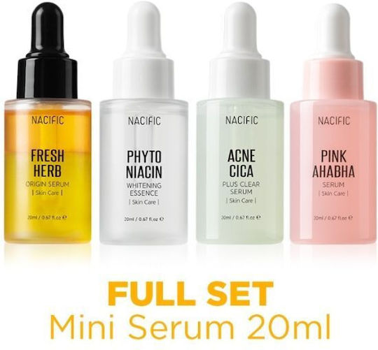 Nacific Holiday Discovery Kit Moisturizing Face Essence with AHA for Brightening and Revitalization 4x20ml