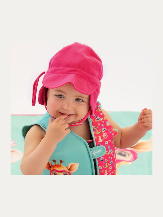 Kiokids Kids' Hat Fabric Sunscreen Fuchsia