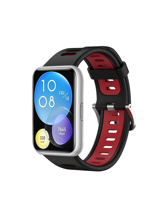 Curea Silicon Negru (Huawei Watch Fit - Ceas Huawei Fit)