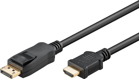 Goobay Кабел DisplayPort мъжки - HDMI мъжки 3м Черен (64847)