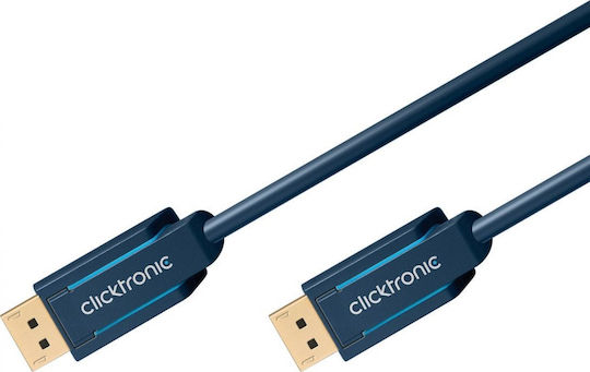 Clicktronic Cable DisplayPort male - DisplayPort male 1m Blue ()