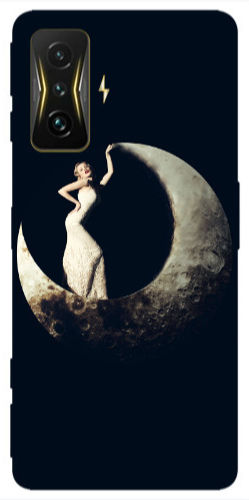 Xiaomi Poco F4 GT Woman In Moon Transparent Silicone TPU Case