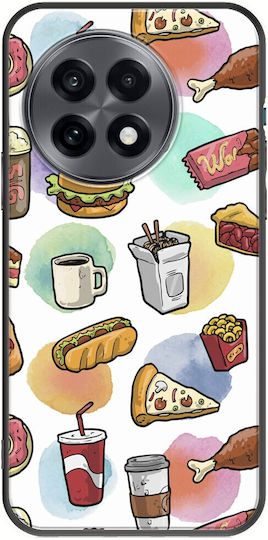 Junk Food Oneplus 13r 5g Black Tpu Μαύρη Σιλικόνη