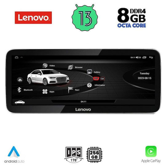 Lenovo Ηχοσύστημα Αυτοκινήτου για Audi A6 2016-2018 (Bluetooth/USB/WiFi/GPS/Apple-Carplay/Android-Auto) με Οθόνη Αφής 10.33"