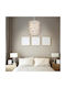 GloboStar Petal Pendant Light Pink with Socket E27 23.5x23.5x76cm