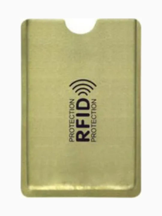Ανδρικό Πορτοφόλι Καρτών με RFID Χρυσό
