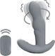 LoveLine Rotating Prostate Stimulator Πρωκτική Σφήνα με Δυνατότητα Ασύρματης Λειτουργίας και Δόνηση Γκρι