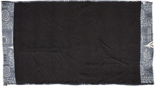 Verde Strandtuch Schwarz 180x100cm.