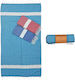 Summertiempo Beach Towel Blue 180x90cm.