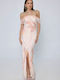 Ambrosia Summer Maxi Dress for Wedding Christening Pink