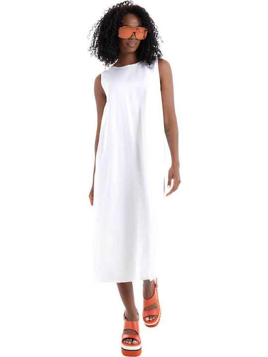 Summer Midi Dress Black White