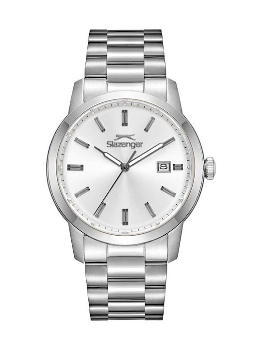 Slazenger Men's Watch Battery with Silver Metal Bracelet