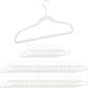 Relaxdays Wardrobe Hanger for Pants Metallic White 50pcs