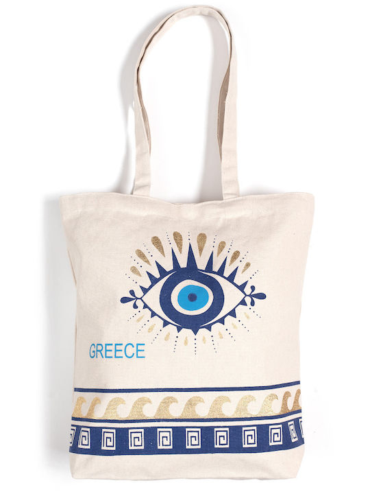 Τσάντα Καραβόπανο 40cm X 40cm X 10cm Gold 2 Greece Silkfashion