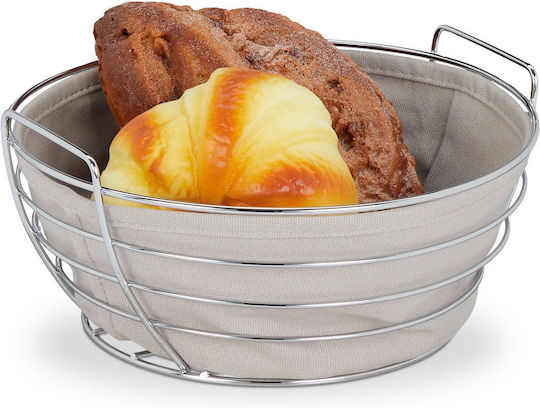 Relaxdays Bread Box Inox Gray 11x23cm