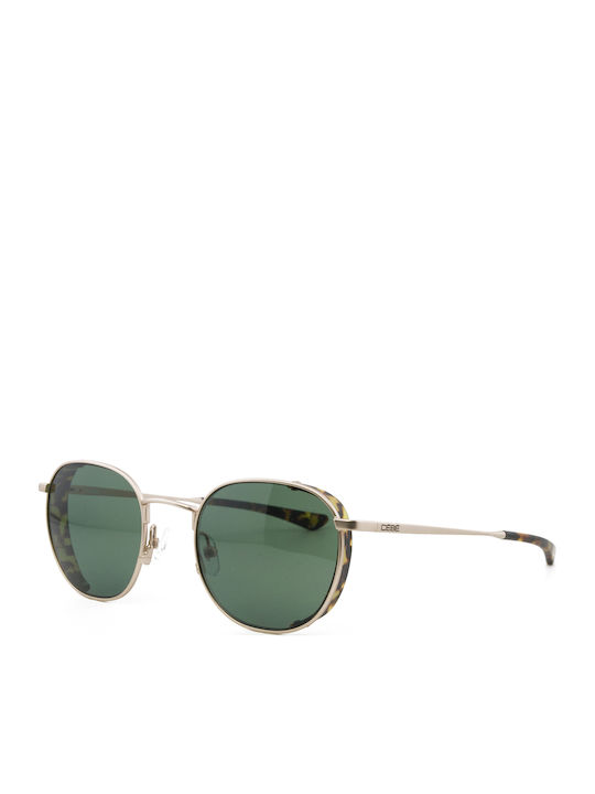 Cebe Sunglasses Brown with Metal Frame & Green Lens Cebe Sunglasses Brown with Metal Frame & Green Lens