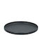 ArteLibre Plate Shallow Ceramic Black with Diameter 26.5cm
