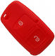 Silikonhülle Volkswagen Seat Skoda 2 Tasten Rot