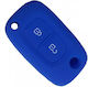 Silicone Case Renault Smart 2 Buttons Blue