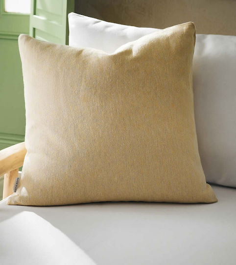 Gofis Home Μαξιλαροθήκη Ziyi Wheat Yellow 339/04 50x50εκ.