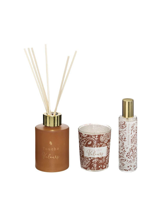 Atmosphera Set of Home Fragrances Velvety Touch with Jasmine Perfume 172732V 3 Pieces 80ml