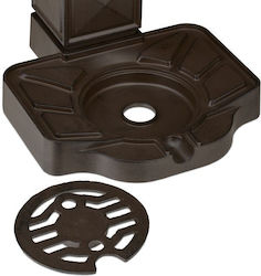 Antique Garden Fountain Made Cast Aluminum Golden Faucet Relaxdays Approximate Dimensions 82 X 29 X 33 Cm Dark Brown