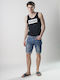 Frank Ανδρική Βερμούδα Washed Blue