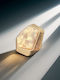 Met Ring with Stones Gold Plated
